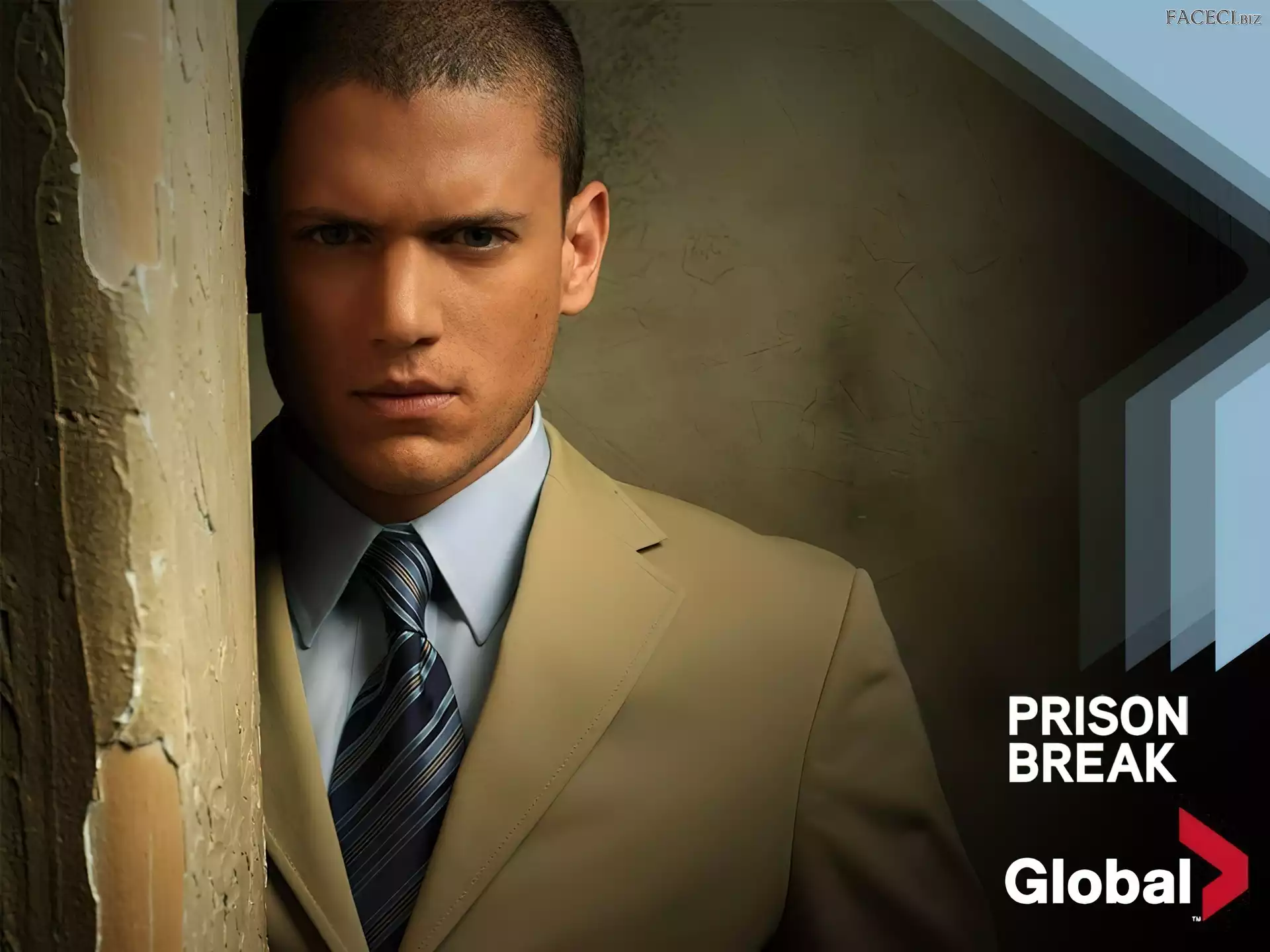 Wentworth Miller, przystojny, Skazany na śmierć, Prison Break, słup